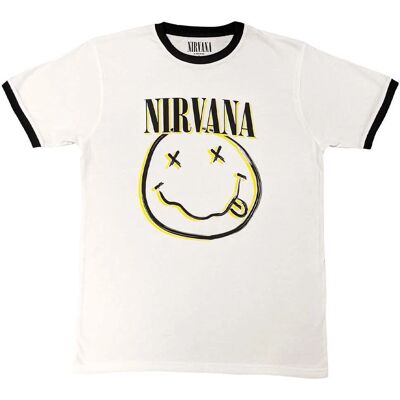 Nirvana Dubbelt Leende Ringer T-shirt - T-Shirt Nirvana Dubbelt Leende Ringer T-shirt - T-Shirt