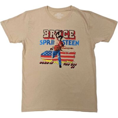 Bruce Springsteen Born In The Usa '85 Sand Large T-shirt Bruce Springsteen Born In The Usa '85 Sand Large T-shirt