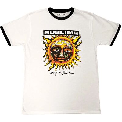 Sublime - 40oz Pour La Liberté Blanc XL - T-shirt - Publicité Sublime - 40oz Pour La Liberté Blanc XL - T-shirt - Publicité