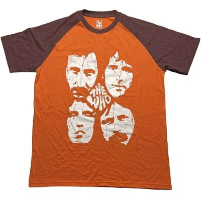 HeyRusty The Who Faces Brun/Orange Liten - T-shirt HeyRusty The Who Faces Brun/Orange Liten - T-shirt