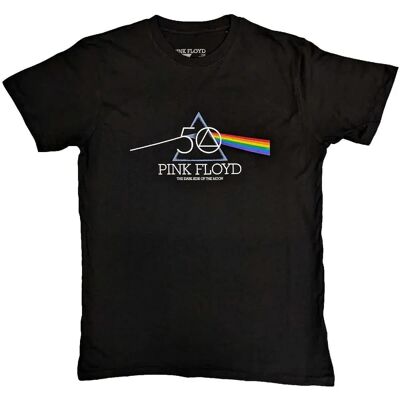 Oficjalna koszulka Pink Floyd 50. rocznica Logo Prisma - Unisex Oficjalna koszulka Pink Floyd 50. rocznica Logo Prisma - Unisex