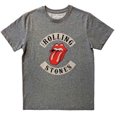 The Rolling Stones Biker Tongue Grå Medium - T-shirt The Rolling Stones Biker Tongue Grå Medium - T-shirt