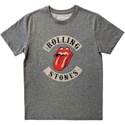 The Rolling Stones Biker Tongue Grå L - T-shirt The Rolling Stones Biker Tongue Grå L - T-shirt