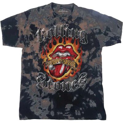 Barn T-shirt The Rolling Stones Tattoo Flames Grå - Barnkläder Barn T-shirt The Rolling Stones Tattoo Flames Grå - Barnkläder