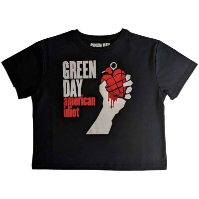Green Day American Idiot Svart Crop Top - Crop Top Green Day American Idiot Svart Crop Top - Crop Top