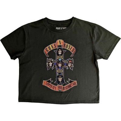 Guns N' Roses Appetite For Destruction Green Crop Top - Crop Top Guns N' Roses Appetite For Destruction Green Crop Top - Crop Top