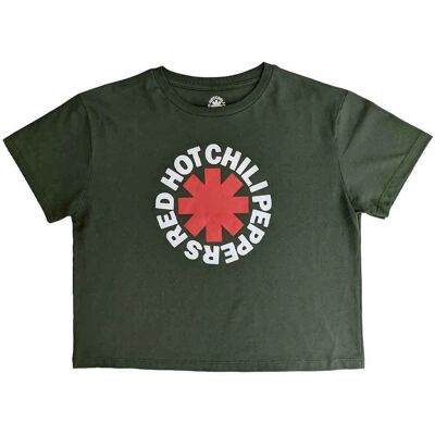 Red Hot Chili Peppers Grön Asterisk Crop Top - Rock Red Hot Chili Peppers Grön Asterisk Crop Top - Rock