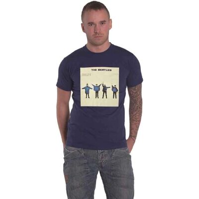 HeyRusty The Beatles - Blå Help! Albumomslag T-shirt HeyRusty The Beatles - Blå Help! Albumomslag T-shirt