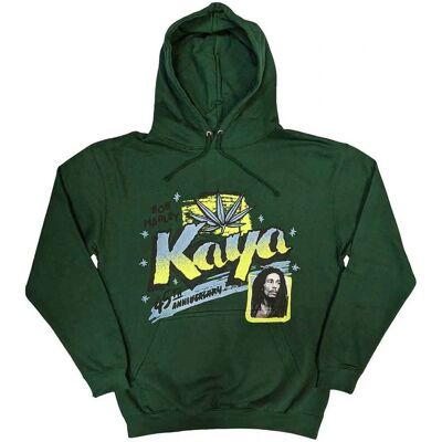 Bob Marley Kaya Grön Unisex Huvtröja Bob Marley Kaya Grön Unisex Huvtröja