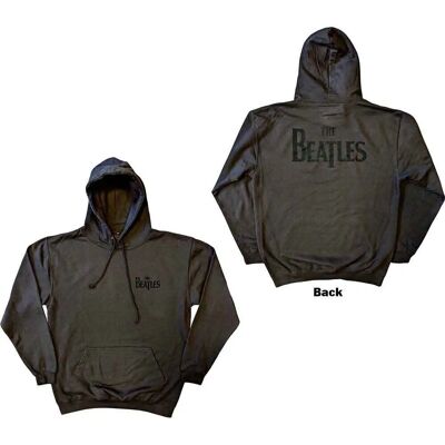 The Beatles unisex mörkgrå Drop T logo huvtröja The Beatles unisex mörkgrå Drop T logo huvtröja