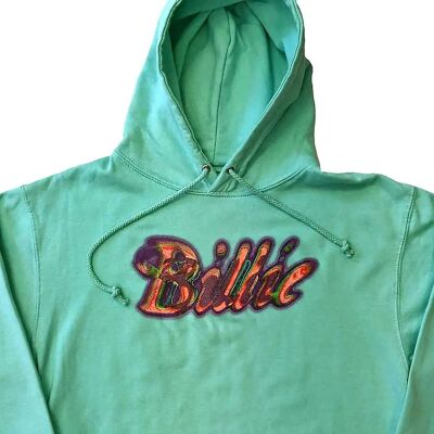 Billie Eilish Silhouettes Green Hoodie - Hooded Sweatshirt Billie Eilish Silhouettes Green Hoodie - Hooded Sweatshirt