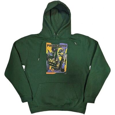 Pink Floyd Knebworth Live Hoodie - Unisex - Grön - XL Pink Floyd Knebworth Live Hoodie - Unisex - Grön - XL