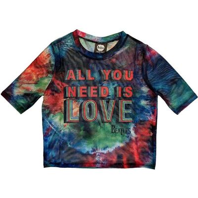 The Beatles Sgt Pepper Mesh Crop Top - Crop Top The Beatles Sgt Pepper Mesh Crop Top - Crop Top