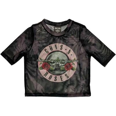 Guns N' Roses Svart Mesh Crop Top - Crop Top Guns N' Roses Svart Mesh Crop Top - Crop Top