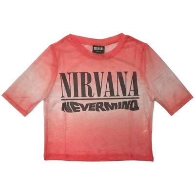 Nirvana Nevermind Mesh Crop Top Rosa - Crop Top Nirvana Nevermind Mesh Crop Top Rosa - Crop Top
