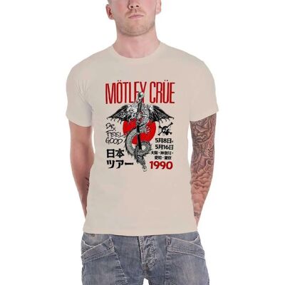 Motley Crue Dr Feelgood Japan Tour 90 T-Shirt - Unisex - Högkvalitativ Bomull Motley Crue Dr Feelgood Japan Tour 90 T-Shirt - Unisex - Högkvalitativ Bomull