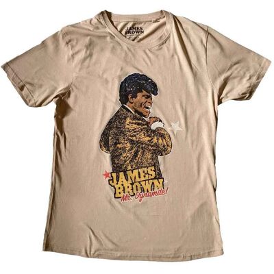 James Brown Mr Dynamite Sand T-Shirt - Unisex James Brown Mr Dynamite Sand T-Shirt - Unisex
