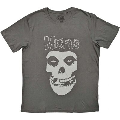 Misfits Charcoal Logo & Fiend T-Shirt - T-Shirt Misfits Charcoal Logo & Fiend T-Shirt - T-Shirt