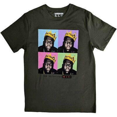 Biggie Smalls Krona Pop Art T-Shirt - T-Shirt Biggie Smalls Krona Pop Art T-Shirt - T-Shirt