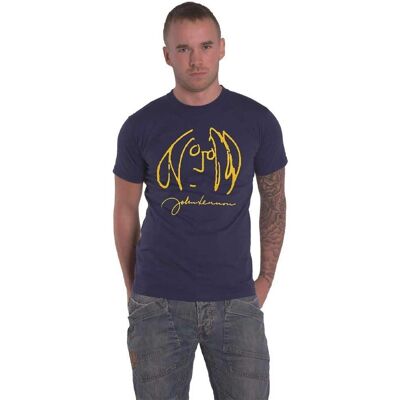John Lennon Self Portrait Navy XL T-Shirt John Lennon Self Portrait Navy XL T-Shirt