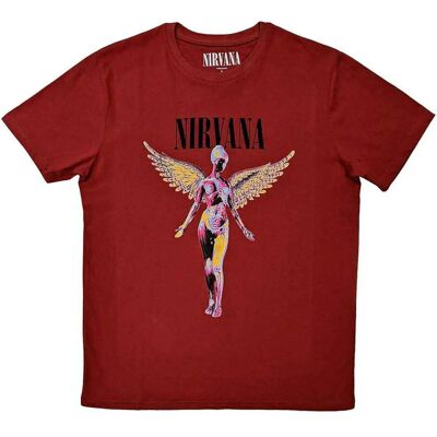 Nirvana In Utero Röd T-Shirt - T-Shirt Nirvana In Utero Röd T-Shirt - T-Shirt