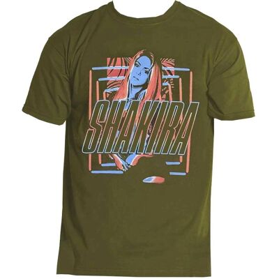 Shakira Official Band T-shirt - Green Large - T-shirt Shakira Official Band T-shirt - Green Large - T-shirt