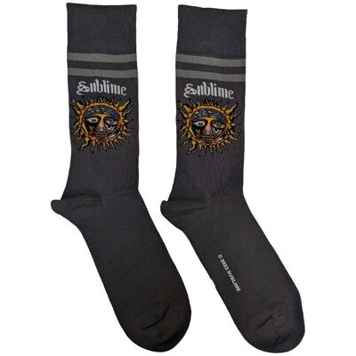 Sublime Yellow Sun Charcoal Ankle Socks - Socks Sublime Yellow Sun Charcoal Ankle Socks - Socks