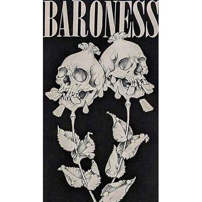 Baroness Razor Bloom Band Logo T-Shirt - Unisex Svart S Baroness Razor Bloom Band Logo T-Shirt - Unisex Svart S