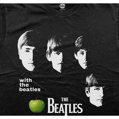HeyRusty The Beatles - Med The Beatles Apple Svart Small T-Shirt HeyRusty The Beatles - Med The Beatles Apple Svart Small T-Shirt