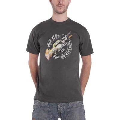 Pink Floyd Wish You Were Here 1975 Grey Xx-large - T-Shirt Pink Floyd Wish You Were Here 1975 Grey Xx-large - T-Shirt