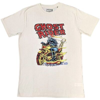 Marvel Ghost Rider Bike T-shirt - Unisex Cotton Tee Marvel Ghost Rider Bike T-shirt - Unisex Cotton Tee