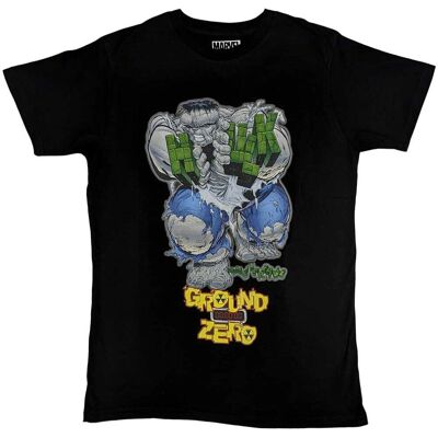 Marvel Hulk Ground Zero Black XXL T-Shirt Marvel Hulk Ground Zero Black XXL T-Shirt