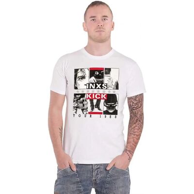Inxs KICK Tour Vit Medium - T-shirt Inxs KICK Tour Vit Medium - T-shirt