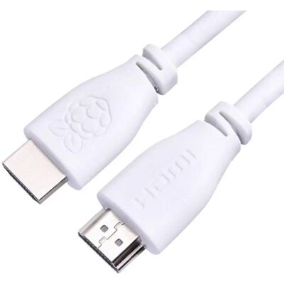 Cable HDMI Raspberry Pi - 2m - Blanco - Alta Calidad Cable HDMI Raspberry Pi - 2m - Blanco - Alta Calidad