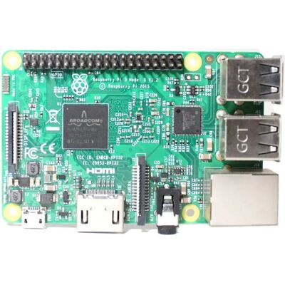 Raspberry Pi 3 Model B - Computador de placa única - Broadcom BCM2837 / 1.2 GHz - 1 GB RAM Raspberry Pi 3 Model B - Computador de placa única - Broadcom BCM2837 / 1.2 GHz - 1 GB RAM