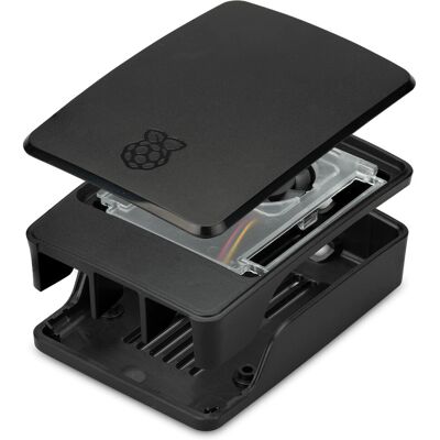 Raspberry Pi Model SC1160 Etui - Sort, Grå Raspberry Pi Model SC1160 Etui - Sort, Grå