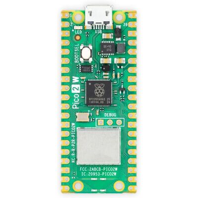 Raspberry Pi Pico 2 W - Microcontrôleur avec WiFi - Publicité Raspberry Pi Pico 2 W - Microcontrôleur avec WiFi - Publicité