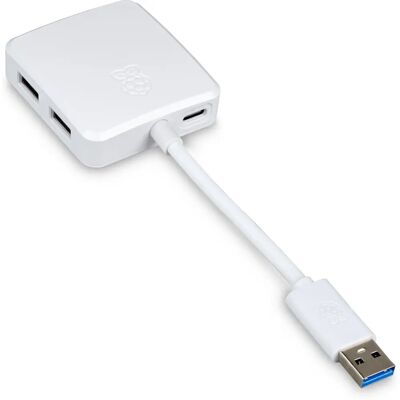 Raspberry Pi SC1636 USB 3.0 Hub - 4 Ports, Weiss Raspberry Pi SC1636 USB 3.0 Hub - 4 Ports, Weiss