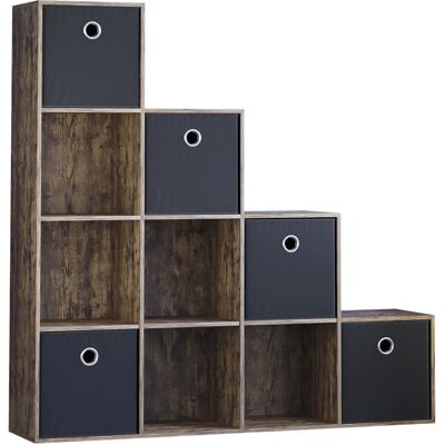Vida Designs - Durham 10 Cube Staircase Shelf Drawer Vida Designs - Durham 10 Cube Staircase Shelf Drawer