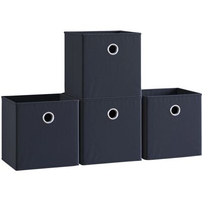 Vida Designs - Durham Basket Set - Black - 4 - Storage Box Vida Designs - Durham Basket Set - Black - 4 - Storage Box