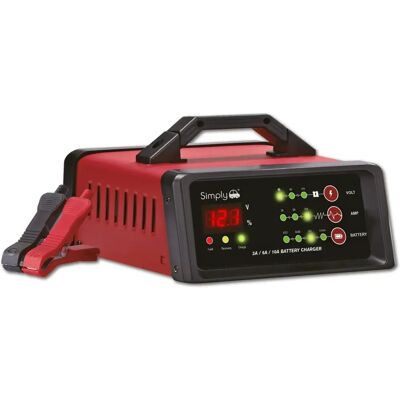 Simply Electronic Battery Trickle Charger - 6/12V 10amp Smart Fast Simply Electronic Battery Trickle Charger - 6/12V 10amp Smart Fast