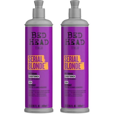 Bed Head by TIGI Serial Blonde Conditioner - Damaged Blonde Hair - 400ml - 2pk Bed Head by TIGI Serial Blonde Conditioner - Damaged Blonde Hair - 400ml - 2pk