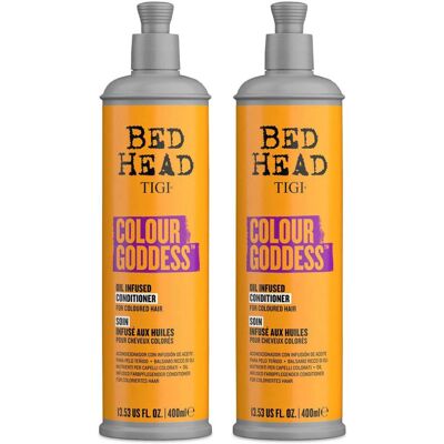 Bed Head by TIGI Colour Goddess Conditioner - For Coloured Hair 400ml - 2pk Bed Head by TIGI Colour Goddess Conditioner - For Coloured Hair 400ml - 2pk