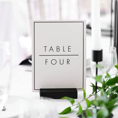 Ginger Ray Nombres de Table Noir et Blanc - 12 pièces Ginger Ray Nombres de Table Noir et Blanc - 12 pièces