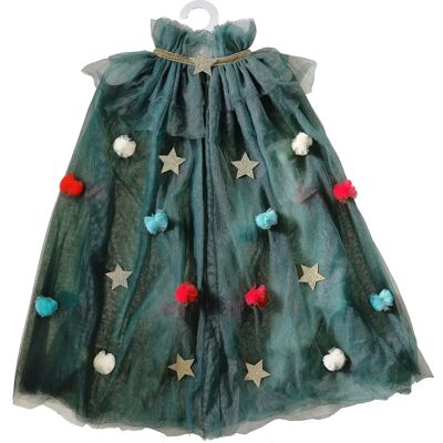 Cap de árbol de Navidad verde para niños - Disfraz unisex Cap de árbol de Navidad verde para niños - Disfraz unisex