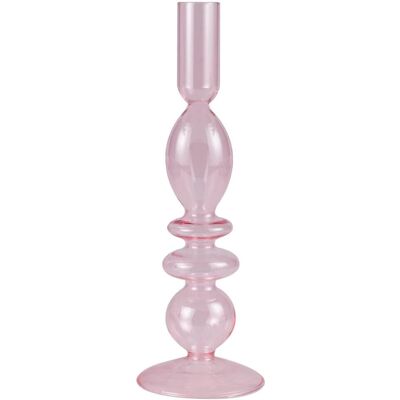 Ginger Ray 2 Porte-bougies en Verre - Rose Pastel Ginger Ray 2 Porte-bougies en Verre - Rose Pastel