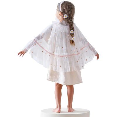 Capuche pour enfants Ginger Ray blanche avec marguerites - Cape Capuche pour enfants Ginger Ray blanche avec marguerites - Cape