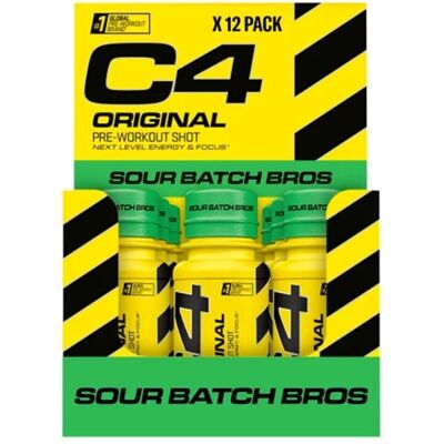 Cellucor C4 Original Energy Shot - Sour Batch Bros - Pre-Workout Cellucor C4 Original Energy Shot - Sour Batch Bros - Pre-Workout