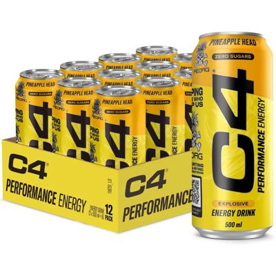 Cellucor C4 Pineapple Energy Drink - 12 x 500ml Cellucor C4 Pineapple Energy Drink - 12 x 500ml