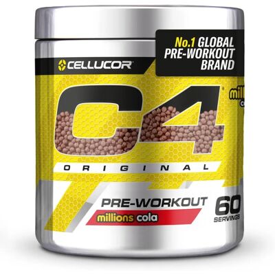 Cellucor C4 Original - Cola - Pré-entraînement en poudre - Publicité Cellucor C4 Original - Cola - Pré-entraînement en poudre - Publicité